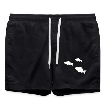 Silhouette des poissons tropicaux Poissons - Short de bain - noir - Devant - AI Model Male 185 light (185cm)