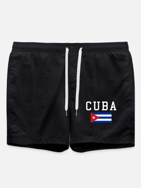 Cuba Flag - Swim Trunks - black