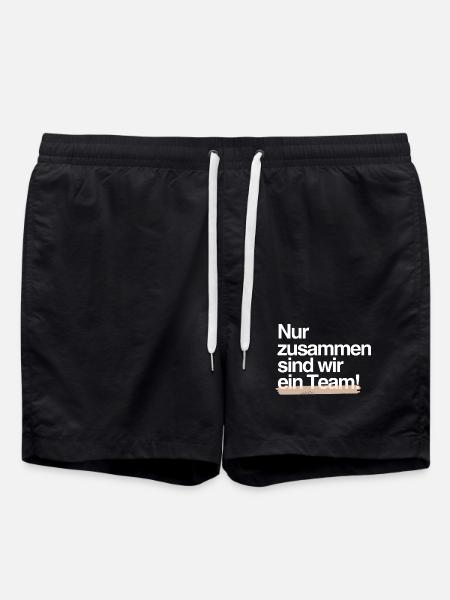 Strong Together — Team Spirit Design - Swim Trunks - black