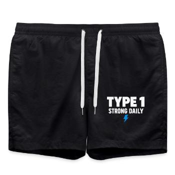 Blutzucker-insulin-unterstützung Typ Eins Stolz - Badeshorts - Schwarz - Vorne - AI Model Male 185 light (185cm)