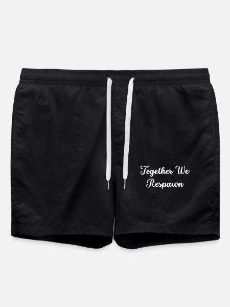 Together We Respawn - Badeshorts - Schwarz