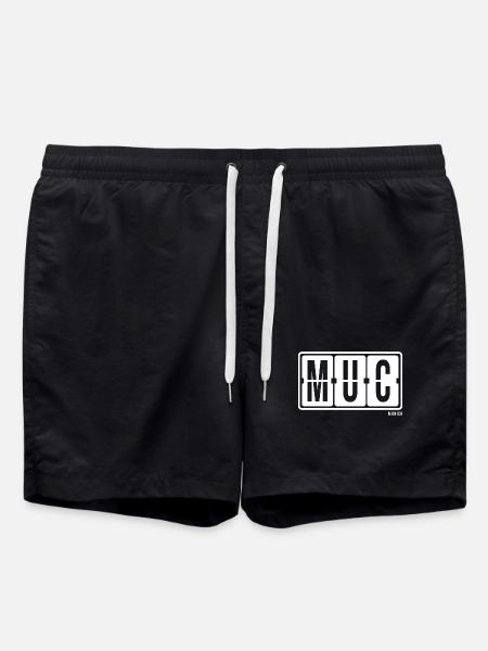 Munich MUC, City Pullover Hoodie Munic - Swim Trunks - black