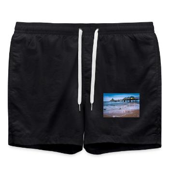 Quai Heringsdorf avec lumières - Short de bain - noir - Devant - AI Model Male 185 light (185cm)