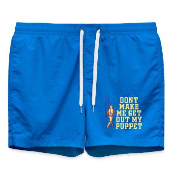 Dont Make Me Get Out My Puppet - Swim Trunks - cobalt blue - Front