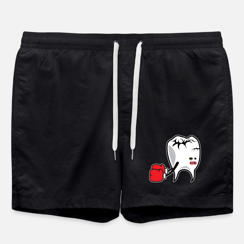 K.-O. Tooth Boxer - Short de bain - noir