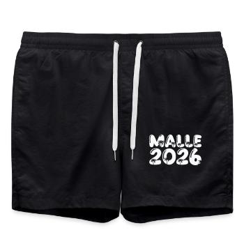 Malle 2026 - Badeshorts - Schwarz - Vorne - AI Model Male 185 light (185cm)