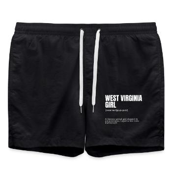 Fierté Fille de Virginie-Occidentale - Short de bain - noir - Devant - AI Model Male 185 light (185cm)