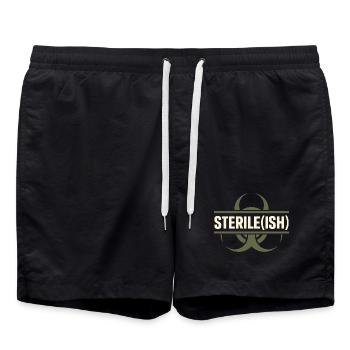microbiologie - Short de bain - noir - Devant - AI Model Male 185 light (185cm)