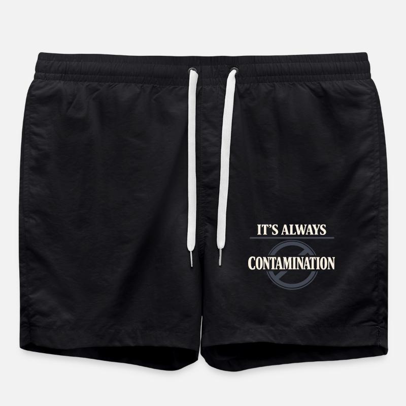 microbiology - Swim Trunks - black