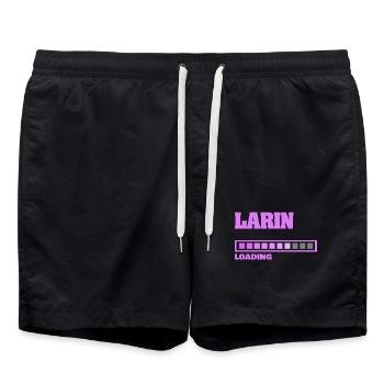 Naissance de Larin - Short de bain - noir - Devant - AI Model Male 185 light (185cm)
