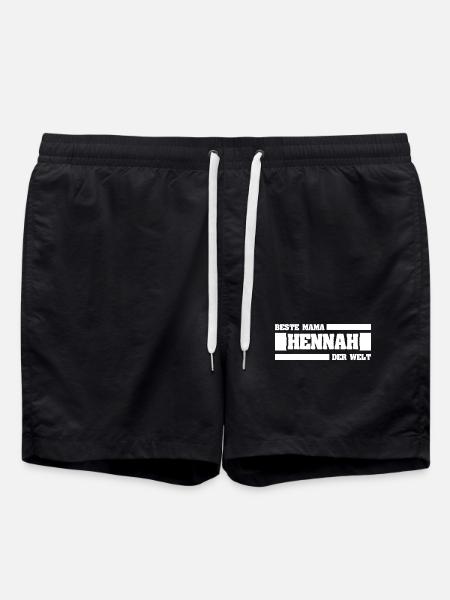 Mother's Day Hennah - Swim Trunks - black