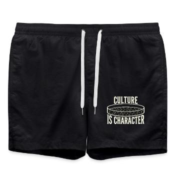 microbiologie - Short de bain - noir - Devant - AI Model Male 185 light (185cm)
