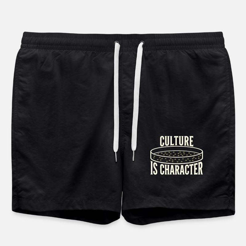microbiology - Swim Trunks - black