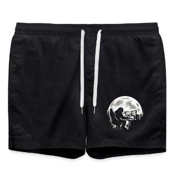 Bigfoot Gamer - Badeshorts - Schwarz - Vorne - AI Model Male 185 light (185cm)