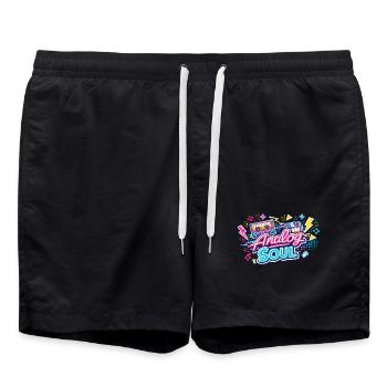 Analog Soul Neon Retro - Badeshorts - Schwarz - Vorne - AI Model Male 185 light (185cm)