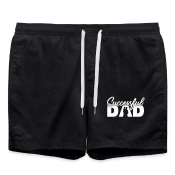 Silhouette paternelle réussie Style artistique audacieux - Short de bain - noir - Devant - AI Model Male 185 light (185cm)
