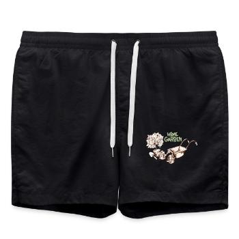Haus Garten  - Badeshorts - Schwarz - Vorne - AI Model Male 185 light (185cm)