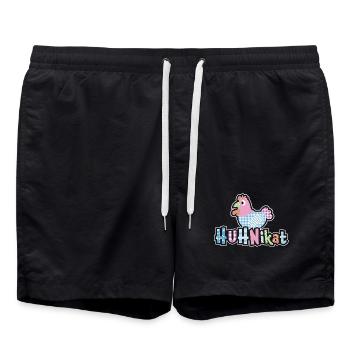 HUHNikat Chicken Fans - Coq - Coq - Bio - Short de bain - noir - Devant - AI Model Male 185 light (185cm)