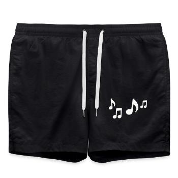Silhouette du flux des notes - Short de bain - noir - Devant - AI Model Male 185 light (185cm)
