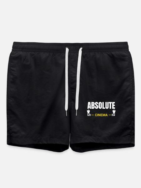 Absolute Cinema Statement - Badeshorts - Schwarz