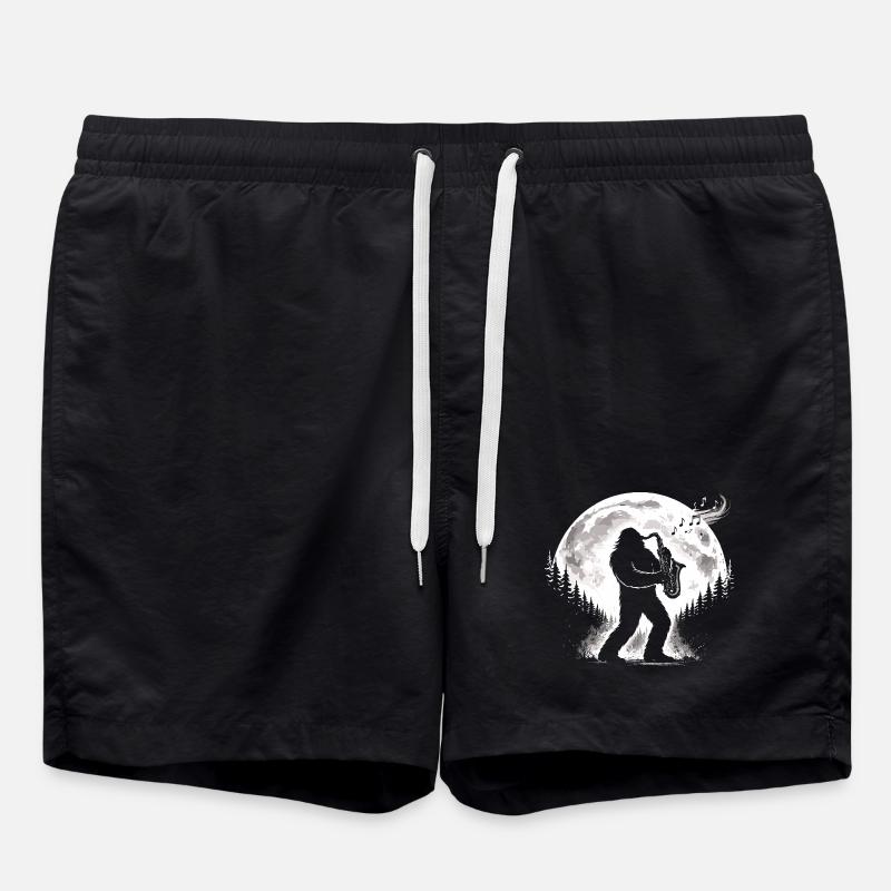 Saxophoniste de Bigfoot - Short de bain - noir