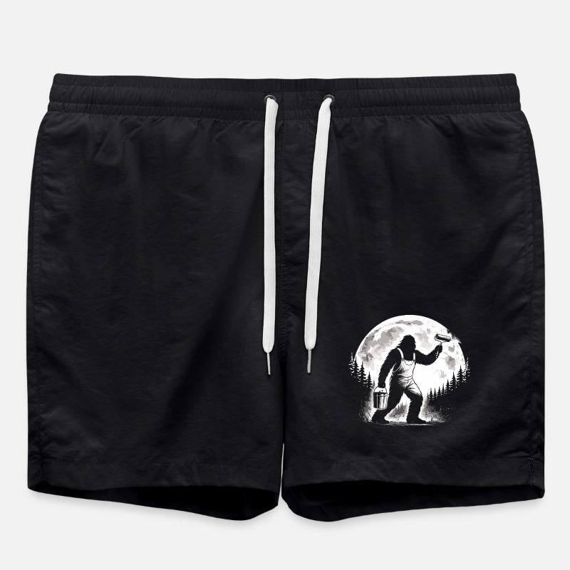 Bigfoot Painters and Varnishers - Swim Trunks - black