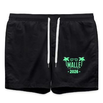 Lunettes de soleil Malle 2026 Palm Tree - Short de bain - noir - Devant - AI Model Male 185 light (185cm)