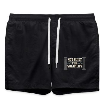 Langfristiger Investor Kauft Und Hält - Badeshorts - Schwarz - Vorne - AI Model Male 185 light (185cm)