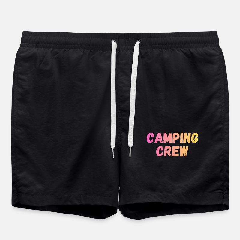 Camping Crew - Badeshorts - Schwarz