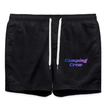 Équipe de camping - Short de bain - noir - Devant - AI Model Male 185 light (185cm)
