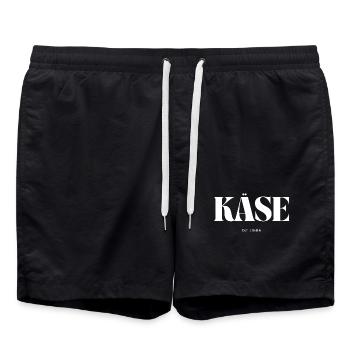 Käse ist Liebe - Badeshorts - Schwarz - Vorne - AI Model Male 185 light (185cm)