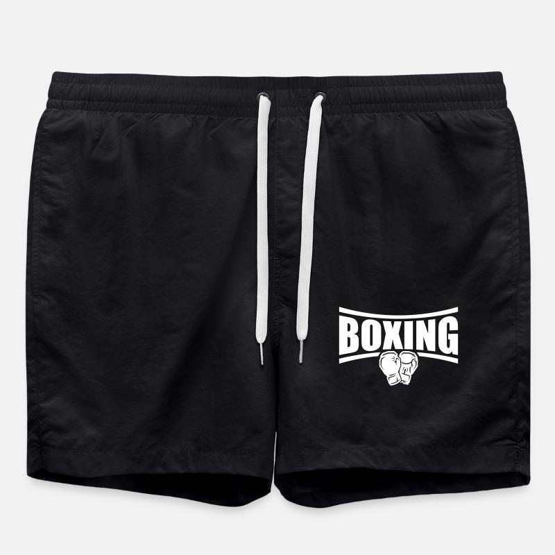 Boxing Boxes - Swim Trunks - black
