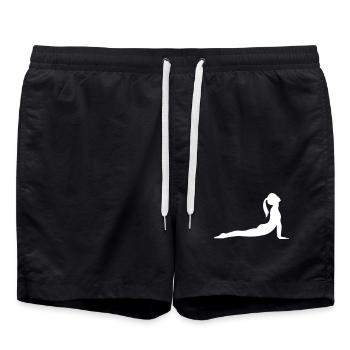 Yoga Silhouette - Short de bain - noir - Devant - AI Model Male 185 light (185cm)