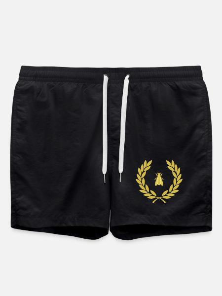 Napoleonic Bee - Swim Trunks - black