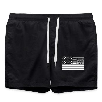 Souvenez-vous que tout le monde a déployé des troupes RED Friday - Short de bain - noir - Devant - AI Model Male 185 light (185cm)