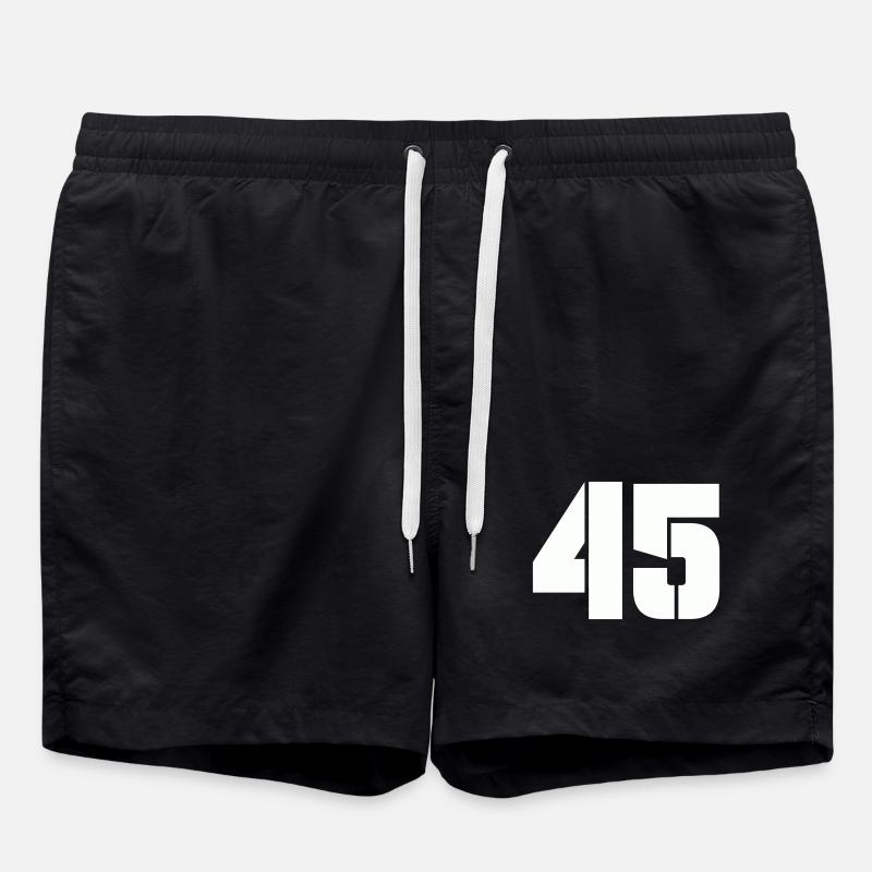 45 - Short de bain - noir