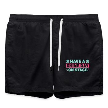 Le théâtre musical offre un cadeau théâtral de la journée Shine - Short de bain - noir - Devant - AI Model Male 185 light (185cm)