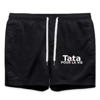 Tata pour la vie  - Short de bain - noir - Devant - AI Model Male 185 light (185cm)