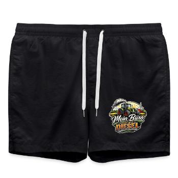 Mein Büro riecht nach Diesel - Badeshorts - Schwarz - Vorne - AI Model Male 185 light (185cm)
