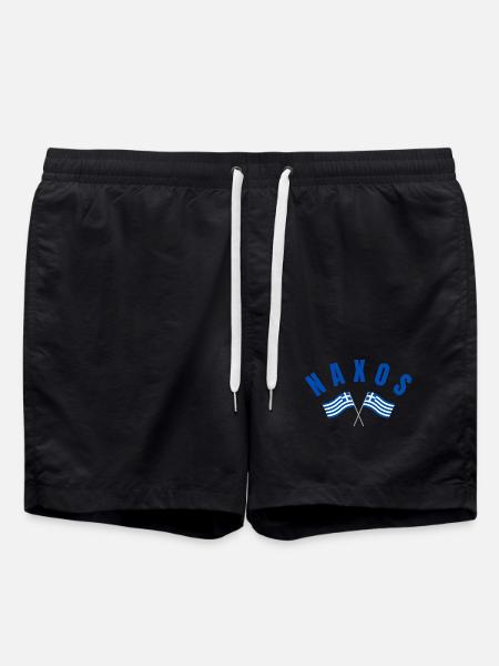 Drapeaux grecs de Naxos - Short de bain - noir
