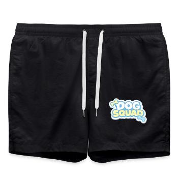 Dog Squad Pastellpfoten - Badeshorts - Schwarz - Vorne - AI Model Male 185 light (185cm)