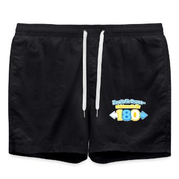 Zu alt für Drama 180 - Badeshorts - Schwarz - Vorne - AI Model Male 185 light (185cm)