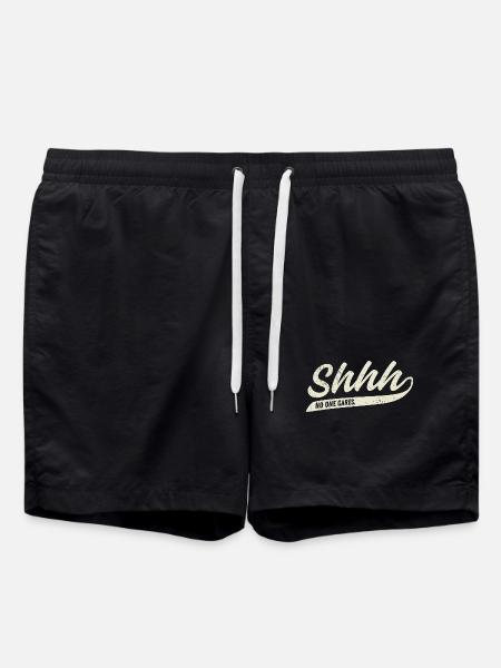 Shhh... No One Cares - Swim Trunks - black