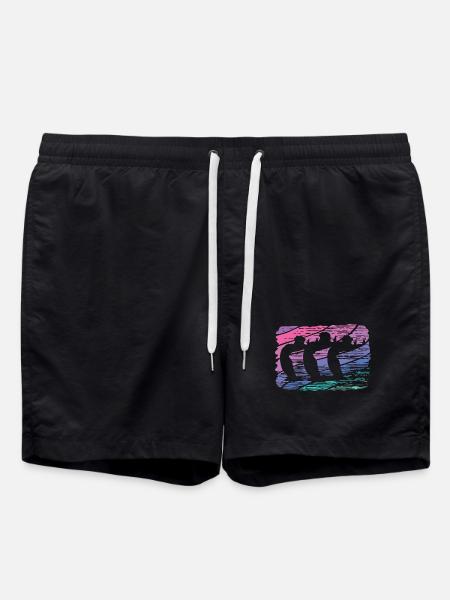 Artistic Swim Team Synchronized Swimming - Swim Trunks - black