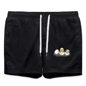 Duckling - Swim Trunks - black - Front - AI Model Male 185 light (185cm)
