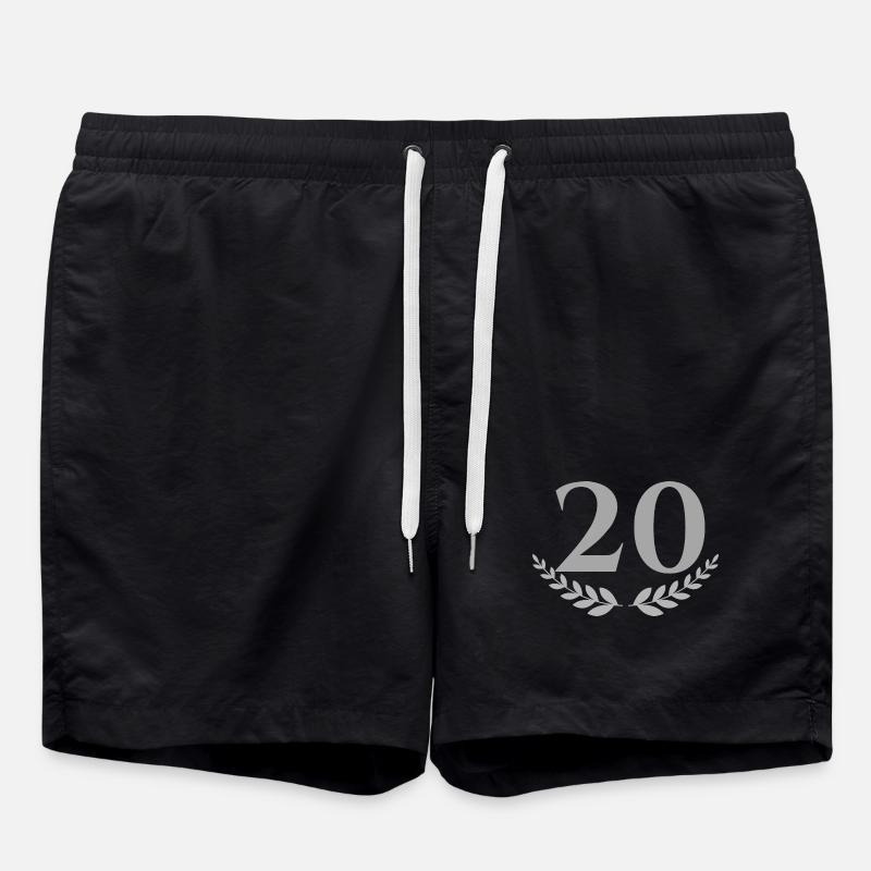 20 - Badeshorts - Schwarz