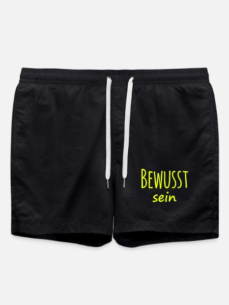 Lustiger Spruch witziger Spruch - Badeshorts - Schwarz
