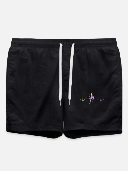 Boulderer heartbeat Bouldering Bouldering - Swim Trunks - black