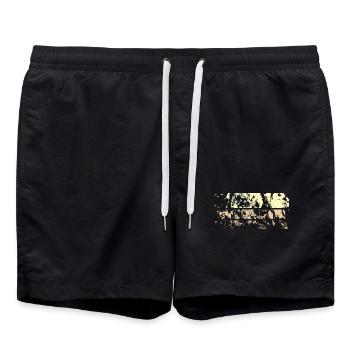 Résumé de contexte - Short de bain - noir - Devant - AI Model Male 185 light (185cm)