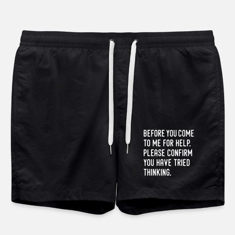 humor - Swim Trunks - black